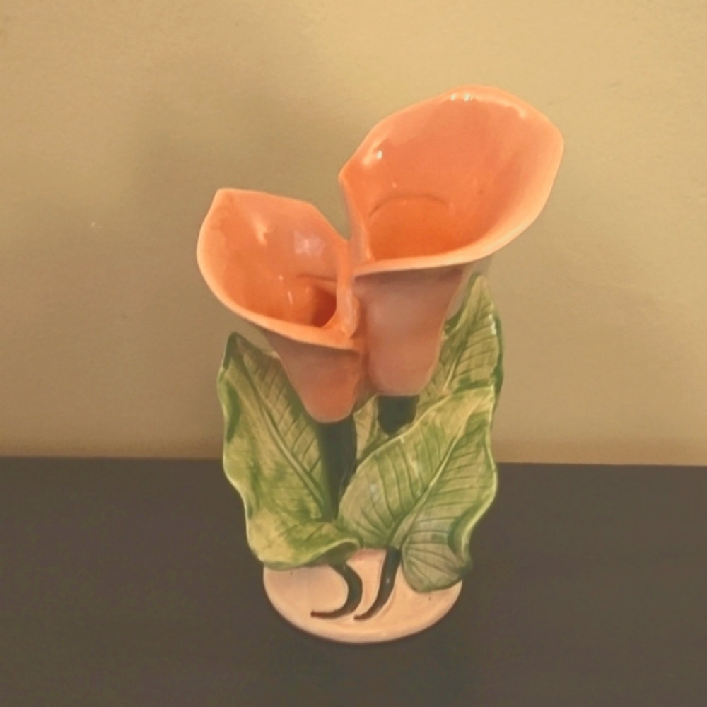 Toyo Japan vintage calla double vase